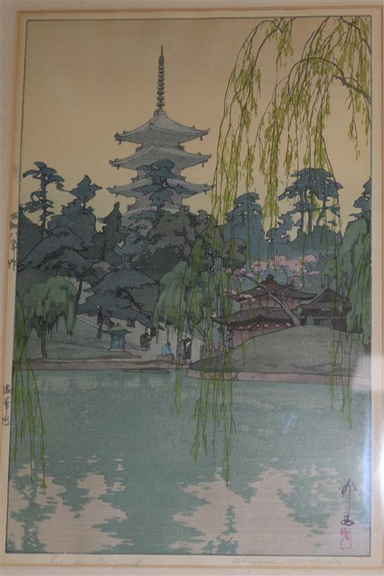 Hiroshi Yoshida Sarusawa Pond c.1930 15 x 10in.